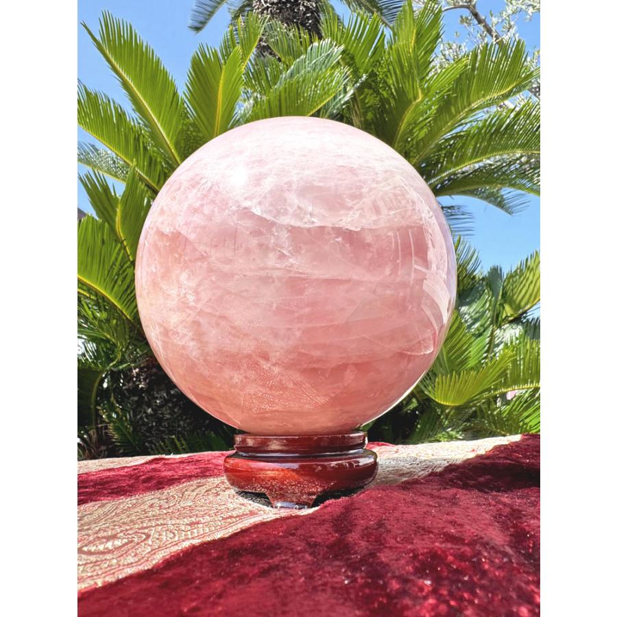 ローズクォーツ 紅水晶 大きい 丸玉 珠 5.3kg 送料無料 パワーストーン