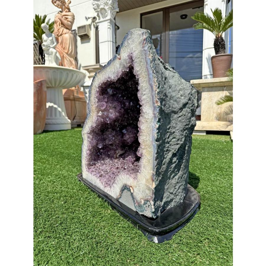 天然 紫水晶 特大 アメジスト ドーム 原石 大きい パワーストーン 57.4