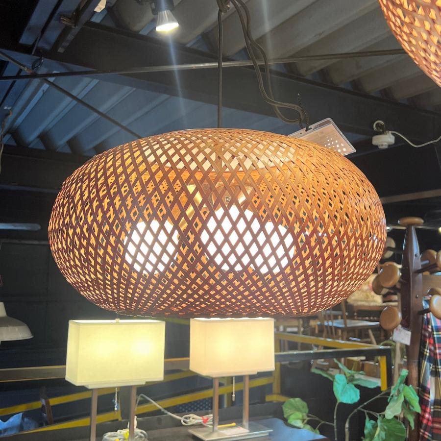 yamagiwa（ヤマギワ） 竹のあかり ペンダントライト 照明 3灯 半月型