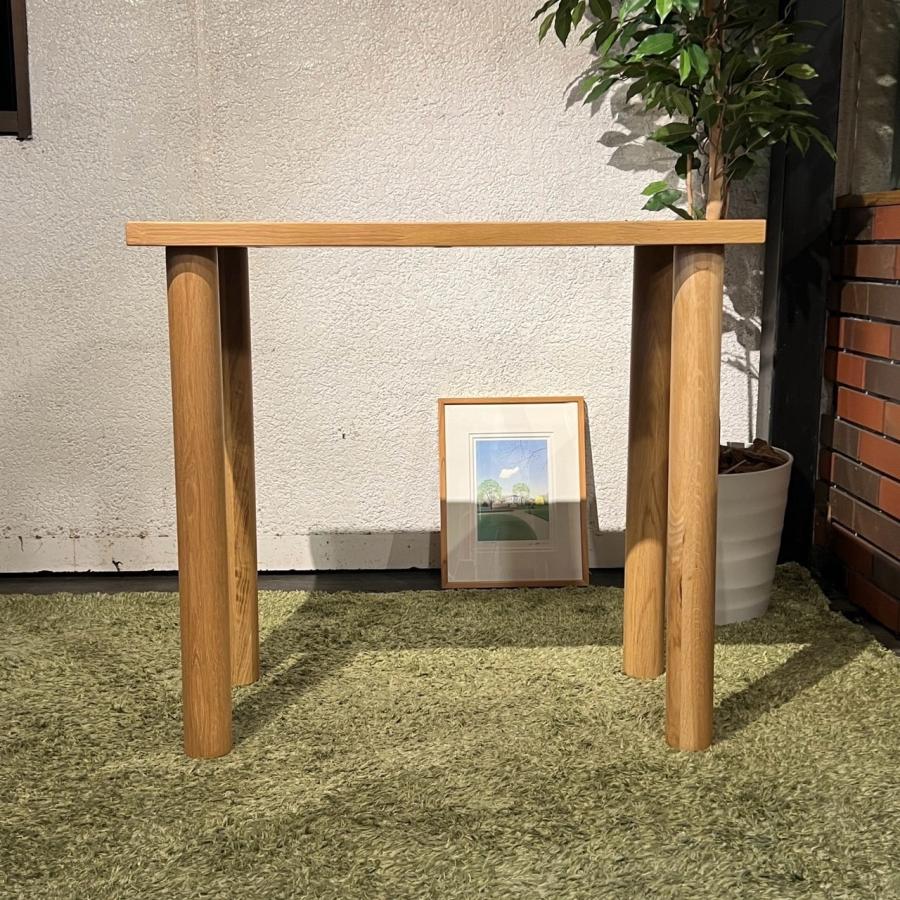 無印良品（MUJI） オーク材 木製 テーブル 丸脚 ダイニングテーブル