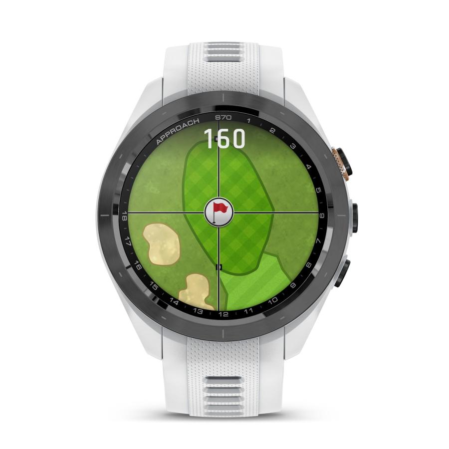 GARMIN（ガーミン） スマートウォッチ Approach S70 42mm White ゴルフ