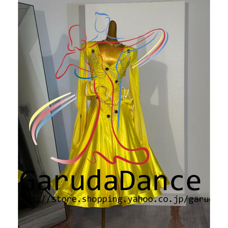 Garuda SHOP レディース社交ダンス衣装 競技ドレス モダンドレス高級