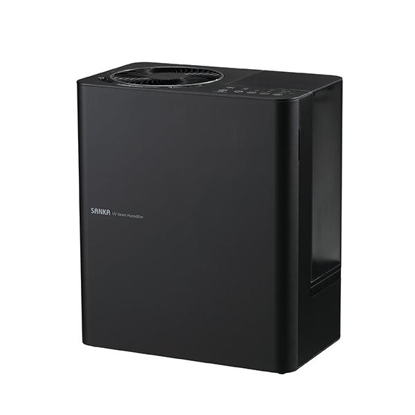 SANKA サンカ 加湿器 UVパワースチーム ブラック W除菌 タイマー設定