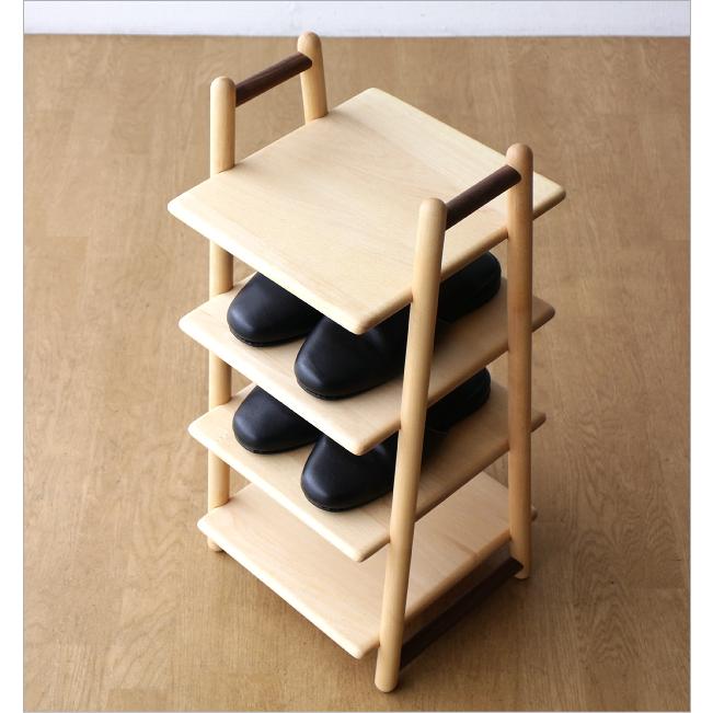 スリッパラック 木製 おしゃれ 天然木 スリッパ棚 収納 玄関