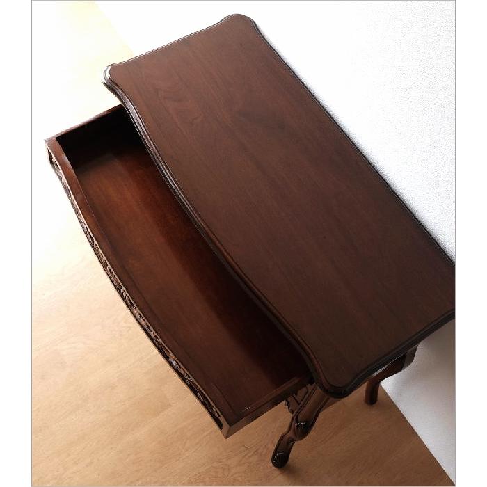 チェスト 猫脚 アンティーク 家具 木製 無垢 玄関 寝室 コンソール