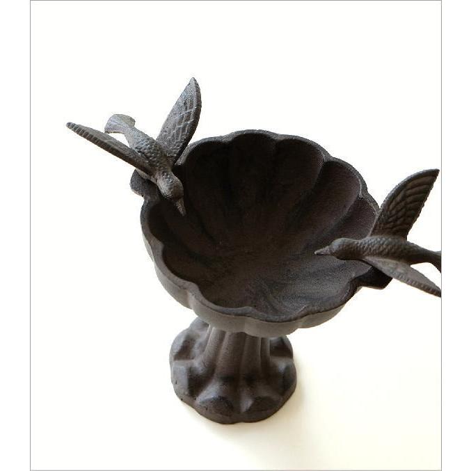 バードバス アイアン アンティーク デザイン おしゃれ 可愛い 水浴び