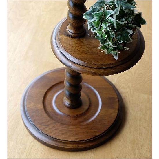 花台 木製 おしゃれ 室内 玄関 アンティーク フラワースタンド 花瓶台