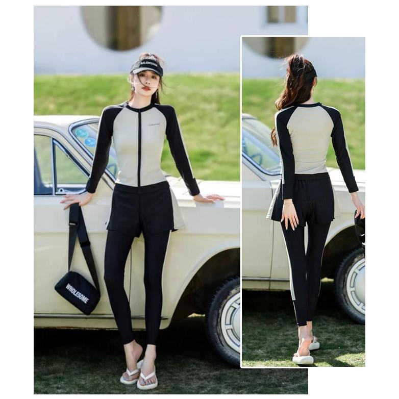 人気商品300円OFF】水着 レディース 体型カバー 長袖ラッシュガード