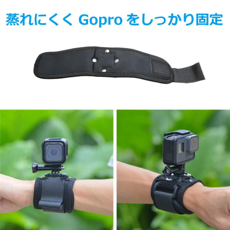 gopro アクセサリー hero7 black マウント ベルト リストアーム 手首