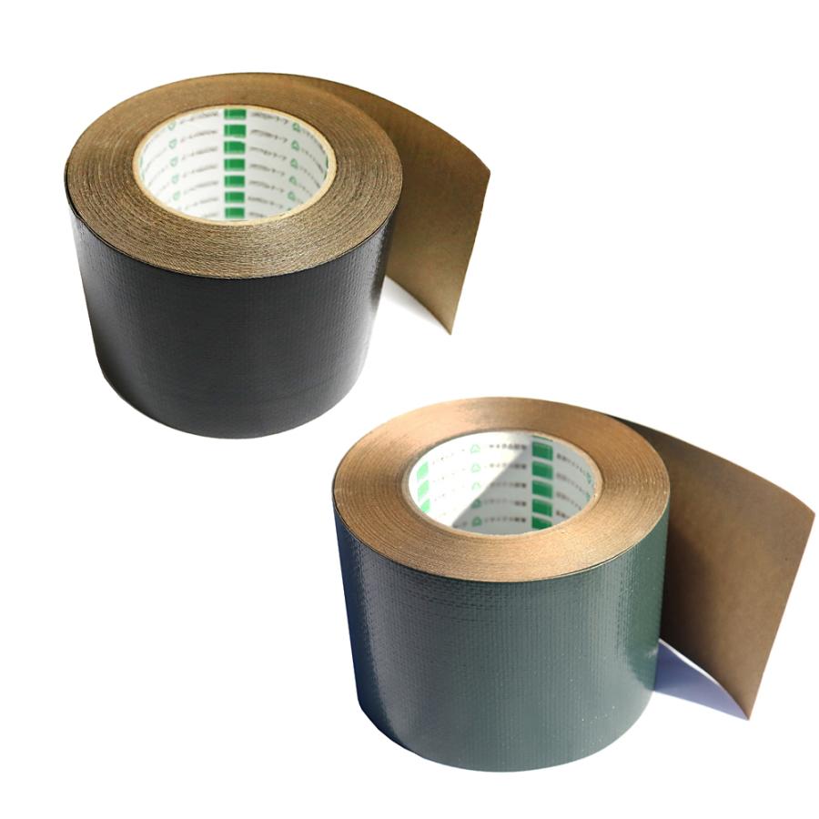 NITTO SEKKO 防草シート テープ 接着 100mm×20m 固定 接続 補修 修理