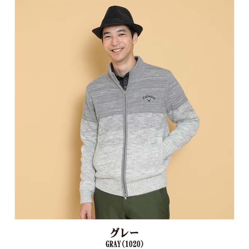 Callaway（キャロウェイ） メランジグラデーション フルジップ ニット