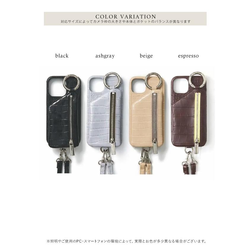 ajew（エジュー） 【iPhone対応】 ajew cadenas croco zipphone case