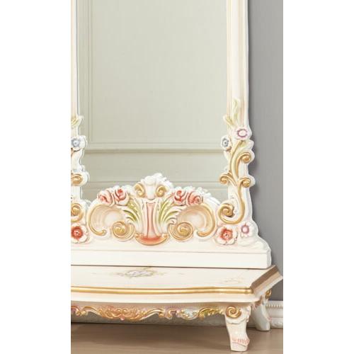 ロココ調 壁掛け 高さ164cm パリジーノ 姿見 ミラー 送料無料鏡 ロココ