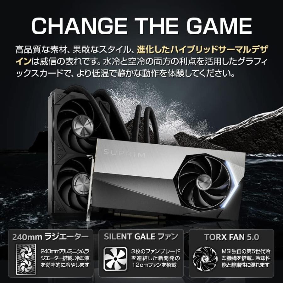 MSI 送料無料 MSI GeForce RTX 4090 SUPRIM LIQUID X 24G 384-bit