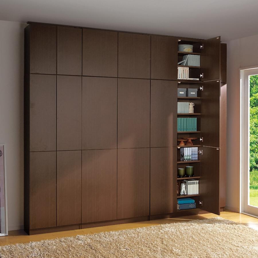 dinos（ディノス） 天井突っ張り式壁面ラック 扉タイプ上置き付き 幅