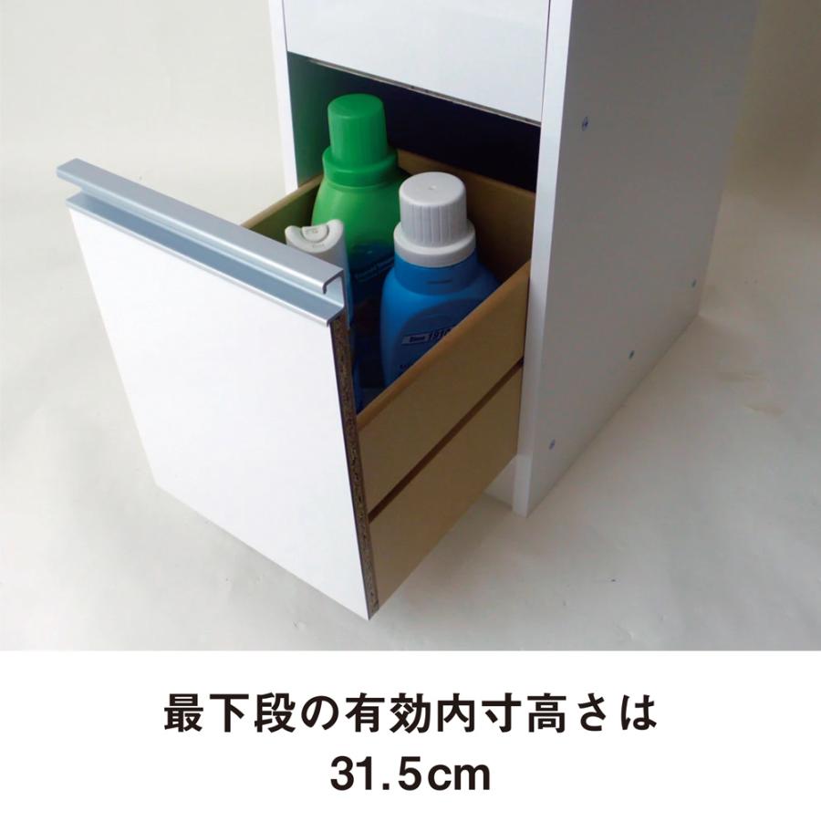 dinos（ディノス） サイズが豊富な光沢すき間収納庫 幅15cm・奥行55cm