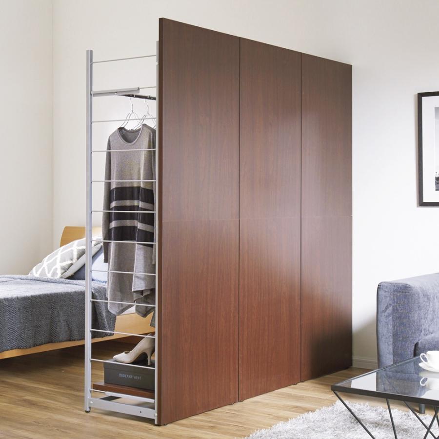 dinos（ディノス） お手軽間仕切り パネル収納ハンガーラック 板タイプ