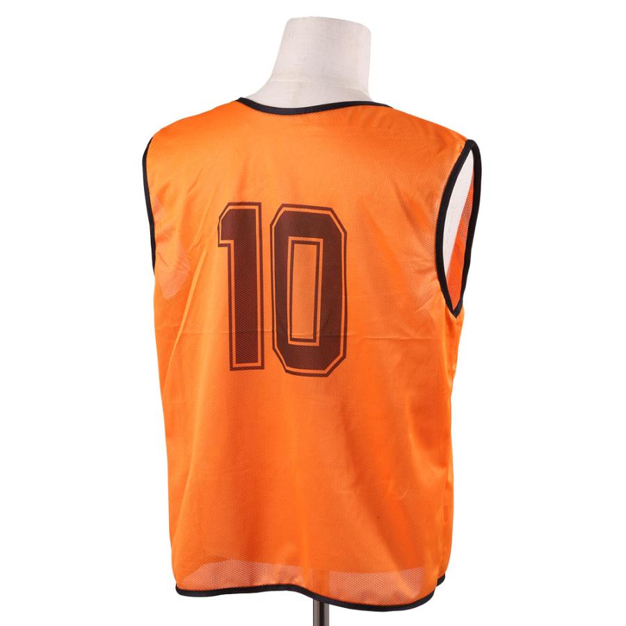 ビブス 10枚セット 番号入り 大人用 Lサイズ 1番〜10番 ゼッケン