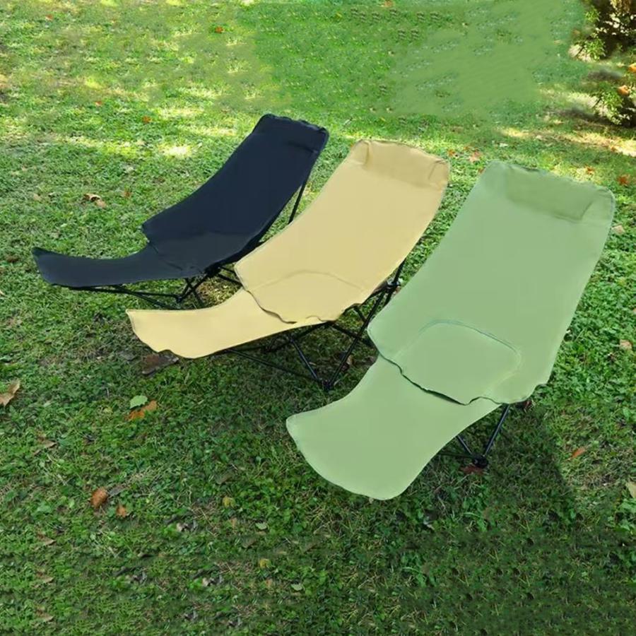 アウトドアチェア リクライニングチェア キャンプ椅子 折りたたみ 足