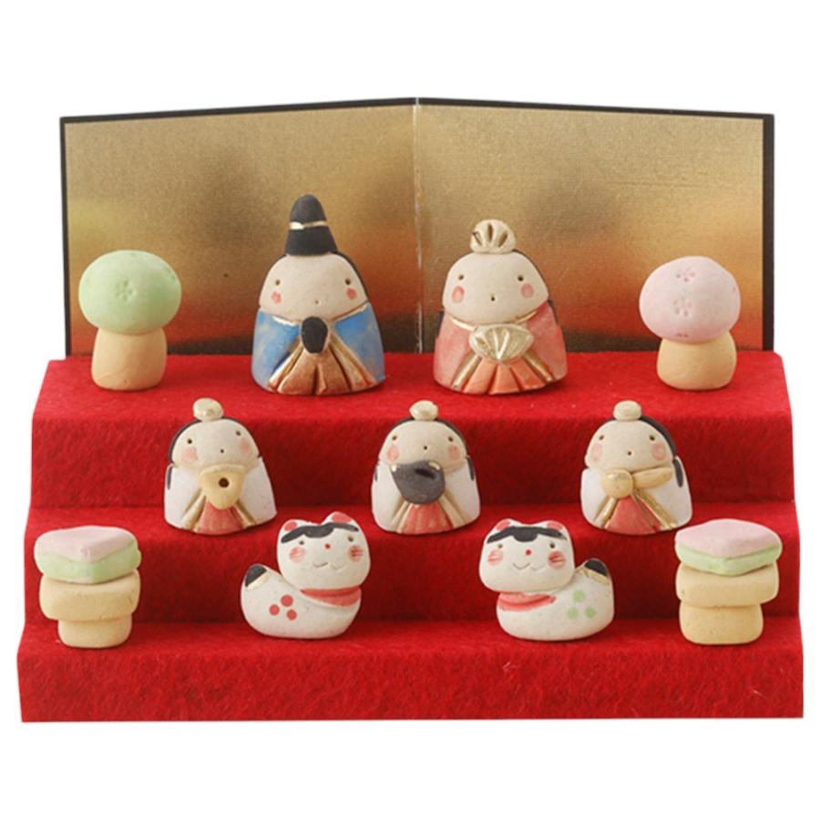 雛人形 コンパクト 陶器 小さい 可愛い 人形師の手造りひな人形 工房