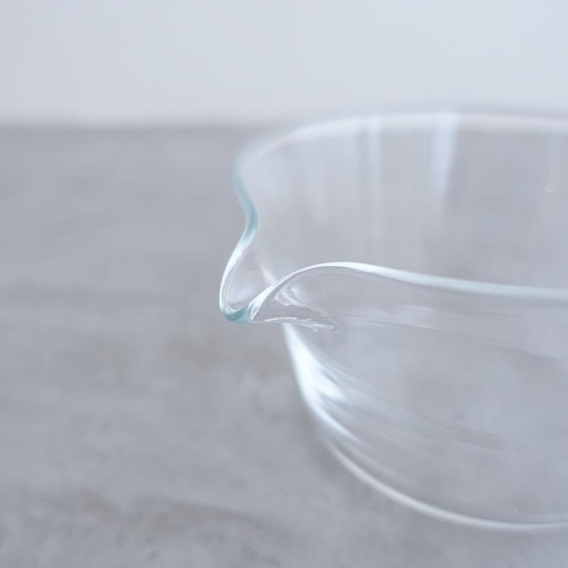 辻和美 tsuji kazumi *片口 ボウル 15.0cm クリア*ガラス【陶器