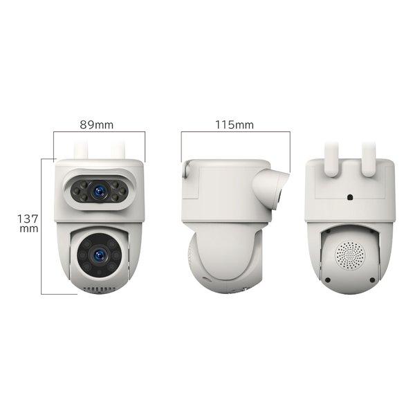 Kashimura カシムラ スマートカメラ 2眼/防水/首振/照明 KJ-207