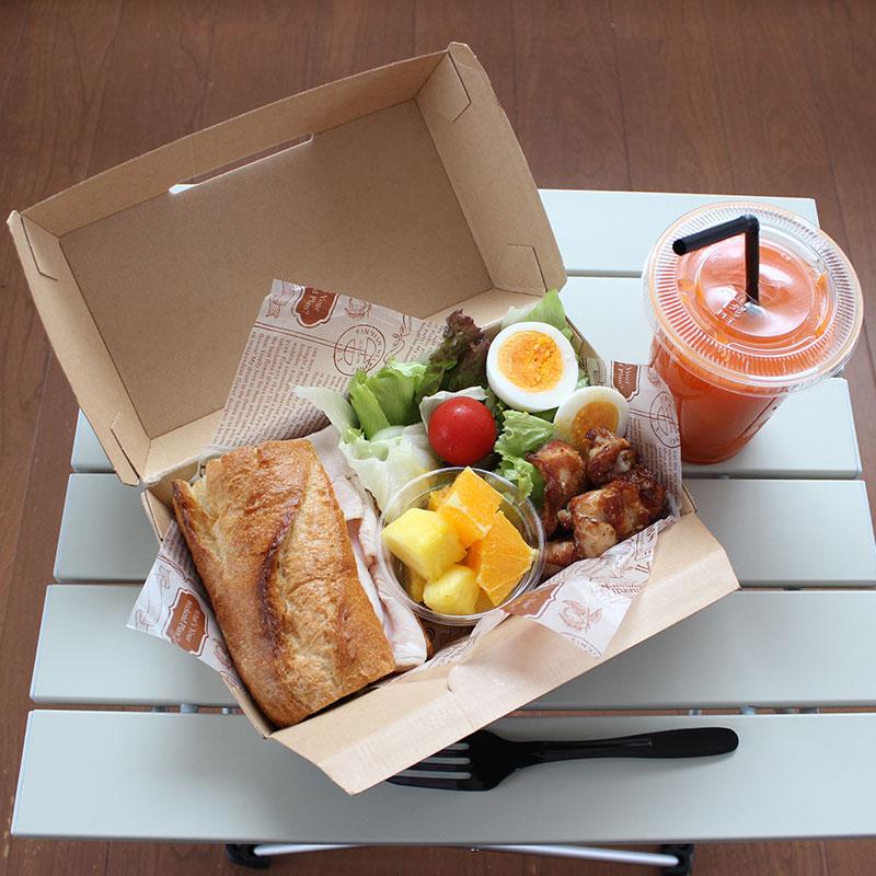 テイクアウト容器 クラフトランチボックス 未晒 M 50個 : e-cafe