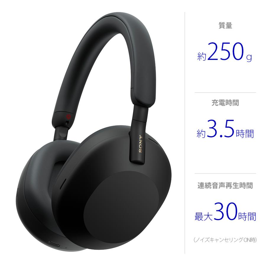 SONY（ソニー） SONY WH-1000XM5 BM ブラック ワイヤレスヘッドホン