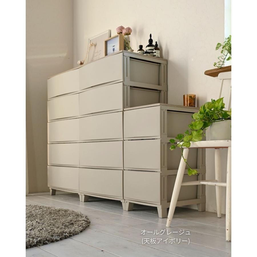 SANKA チェスト 木製 天板付き 衣装ケース 収納ケース ルームス スリム