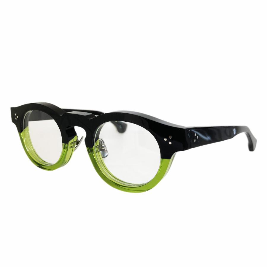 杉本圭 スギモトケイ KS-181 Col.3 クロ/グリーン メガネ セルフレーム