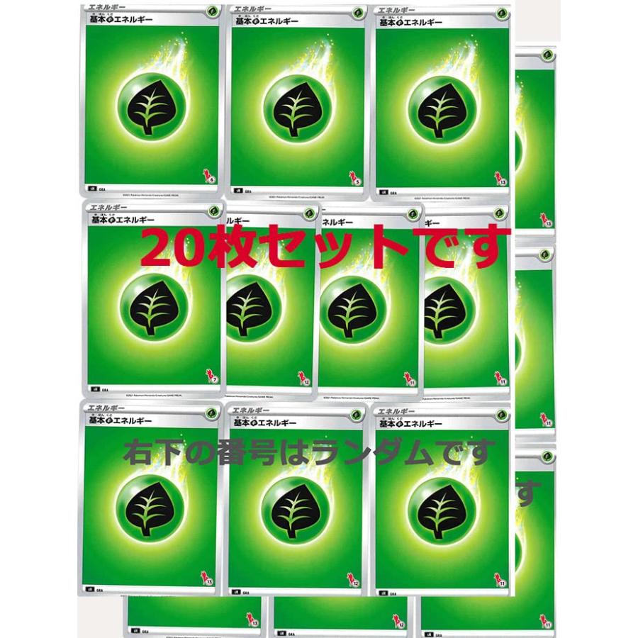 ポケモンカード 基本草エネルギー 20枚セット : e-shop 志 - 通販