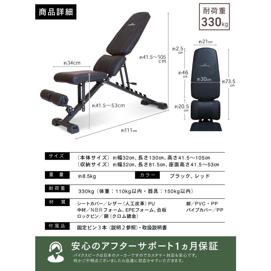 PYKES PEAK（パイクスピーク） トレーニングベンチプレス 折りたたみ