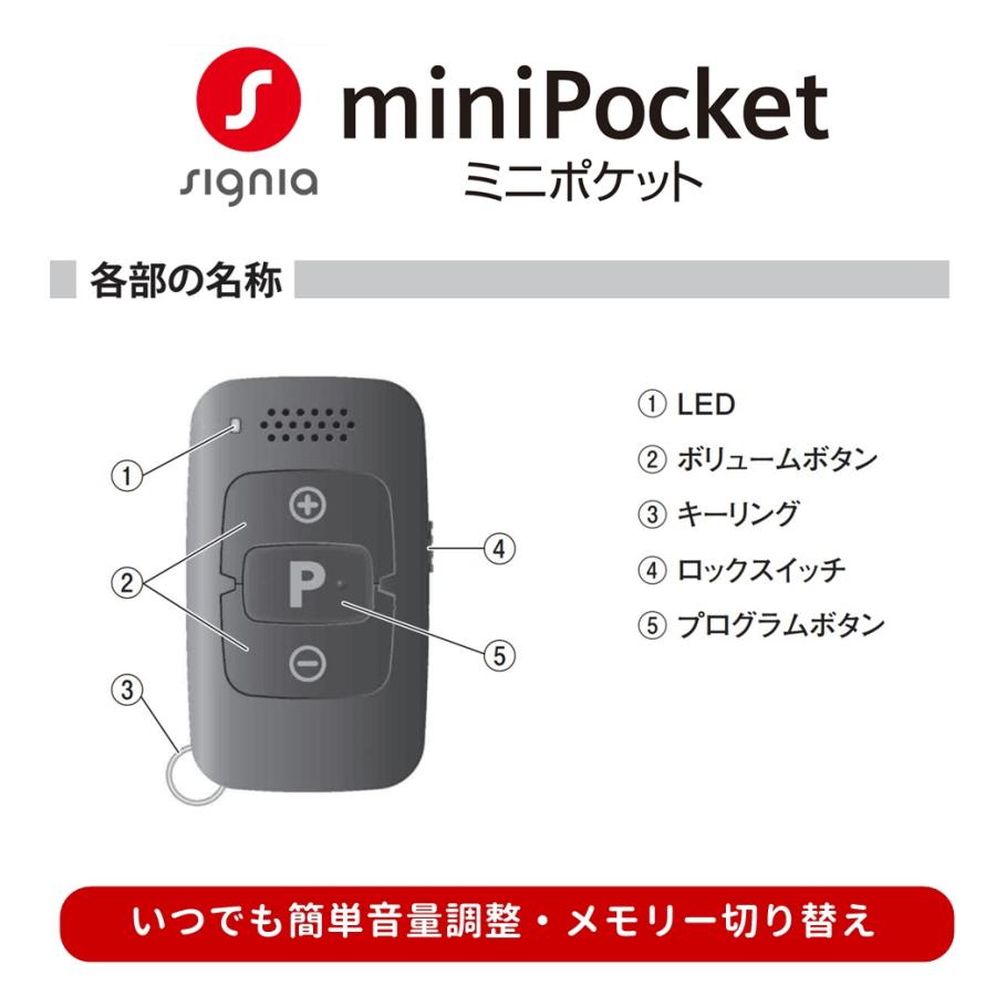 シーメンス（SIEMENS） 補聴器 シグニア miniPocket ミニポケット