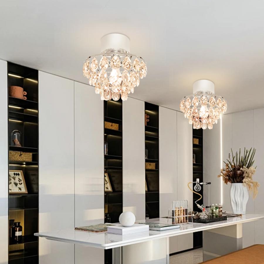 シーリングライト シャンデリア クリスタル ガラス 4畳 6畳 8畳