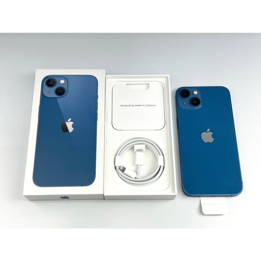 iPhone 13 新品同様 100％ Apple iPhone13 128GB ブルー SIMフリー