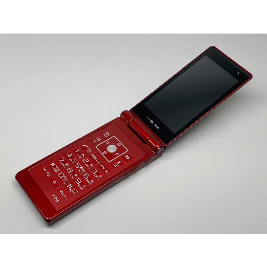 富士通（FUJITSU） docomo F-01E ブラック レッド 赤 ドコモ ガラケー