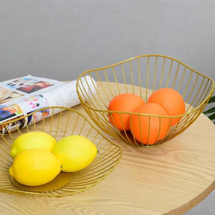 フルーツバスケット 北欧 ワイヤー バスケット 楕円形 波型 かご