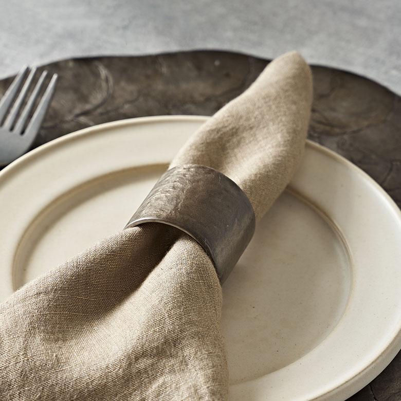 ELEMENTS ナプキン リング カピス シェル ホルダー ナフキン テーブル
