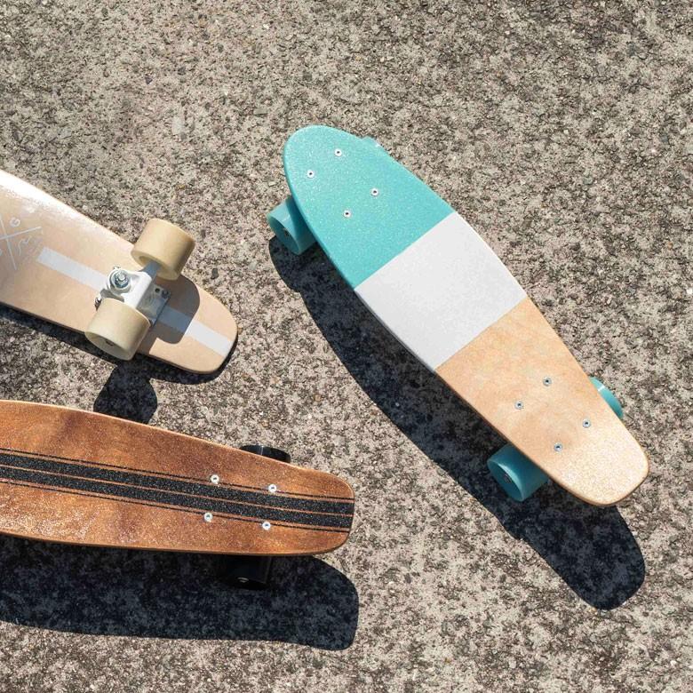 スケートボード ミニ クルージング ボード ペニータイプ ブルー 青