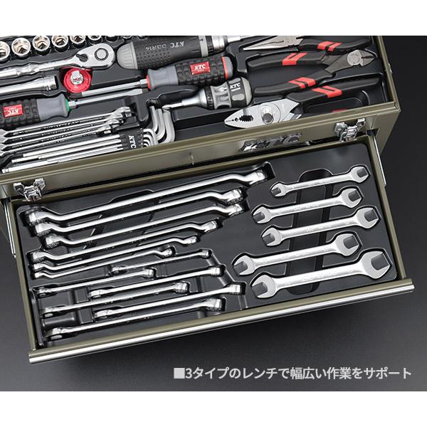 KTC KTC SK37820XODEM 9.5sq. 78点工具セット オリーブドラブ