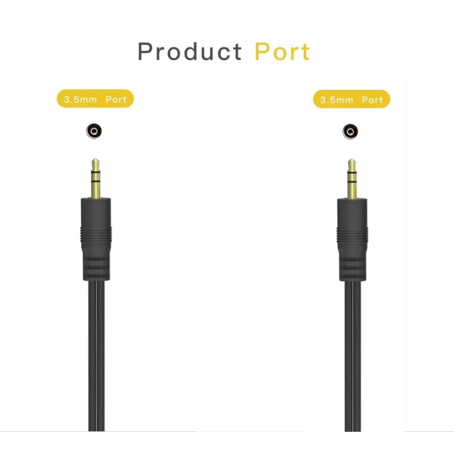 新品 3.5mm イヤホン プラグ 接続 ケーブル 3.5 ⇔ AUX : eimie s