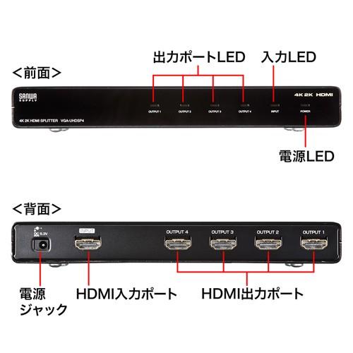 SANWA SUPPLY（サンワサプライ） HDMI分配器 1入力 4出力 4K 2K
