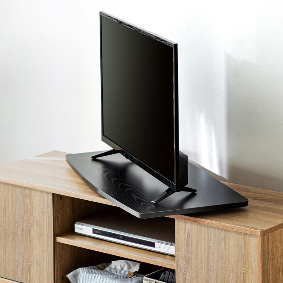 イーサプライ（e-supply） テレビ回転台 ターンテーブル 四角 薄型 32