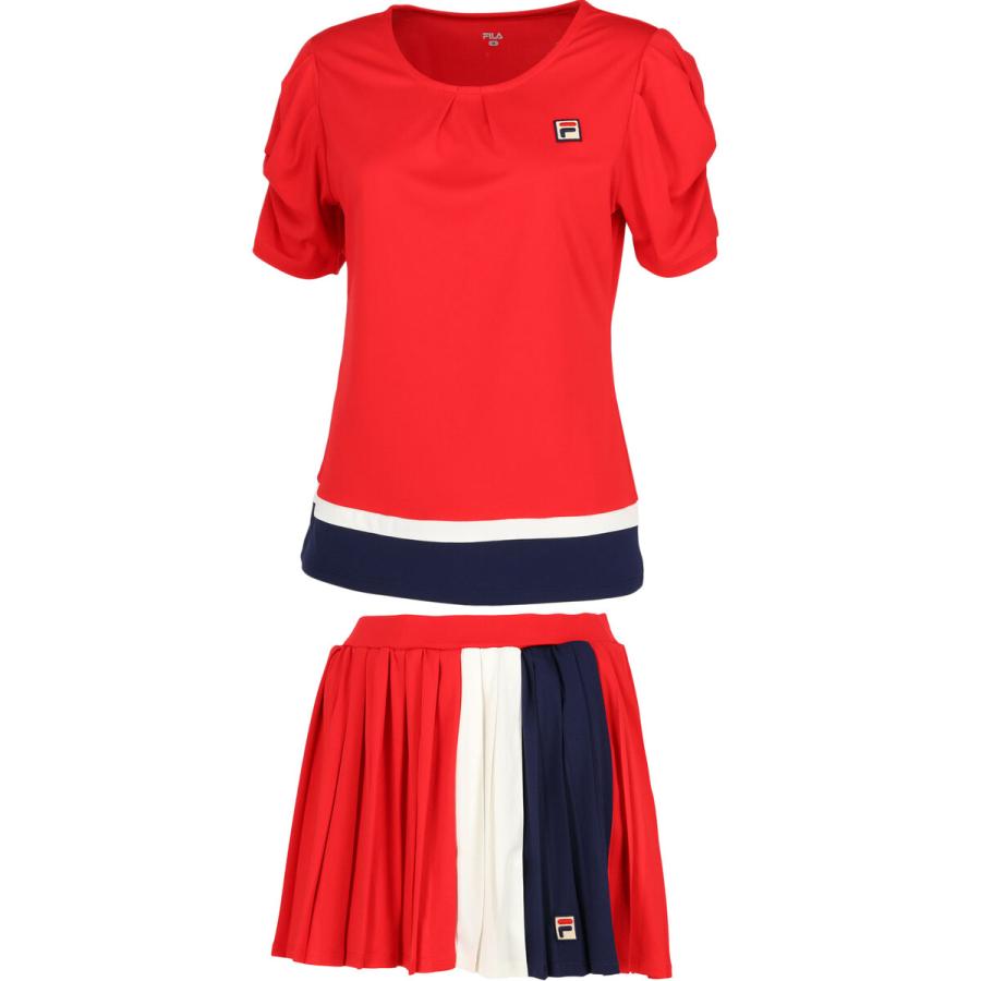 FILA（フィラ） レディース ゲームシャツ VL2697 ＆ スコート VL2699