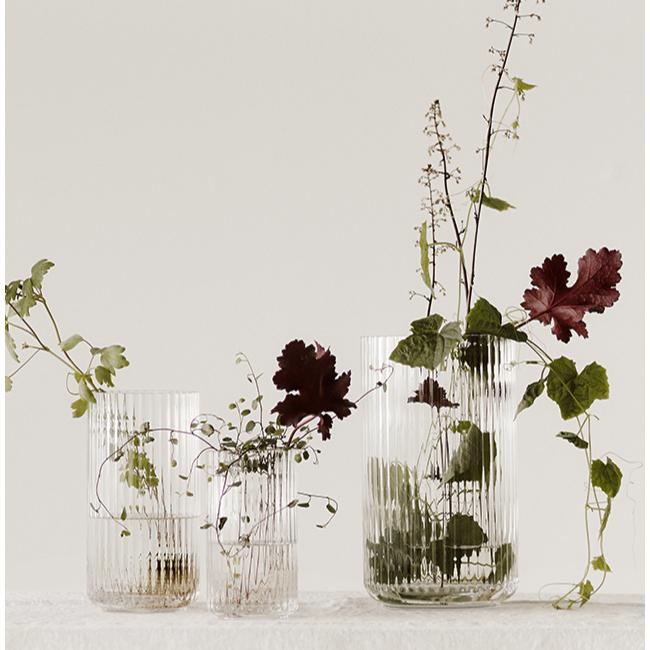 北欧花瓶 Lyngby Porcelaen フラワーベース・ブラック H12cm (リュン