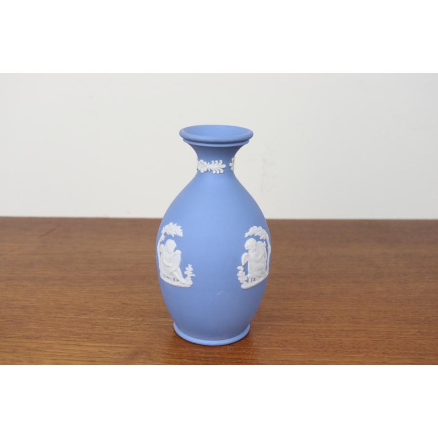 WEDGWOOD（ウェッジウッド） ジャスパー 花瓶 ペールブルー フラワー
