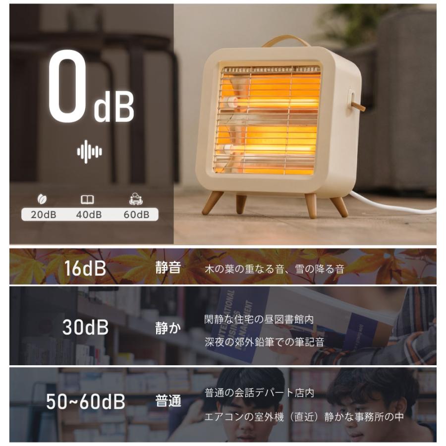 石英管ヒーター 電気ストーブ 暖房 速暖 スリム コンパクト 足元暖房