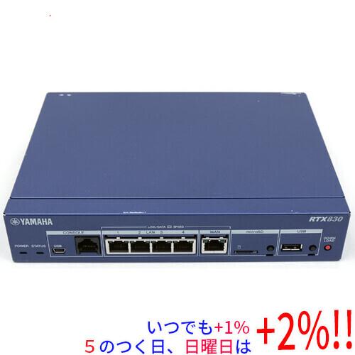 YAMAHA（ヤマハ） 【中古】YAMAHA製 ギガアクセスVPNルーター RTX830