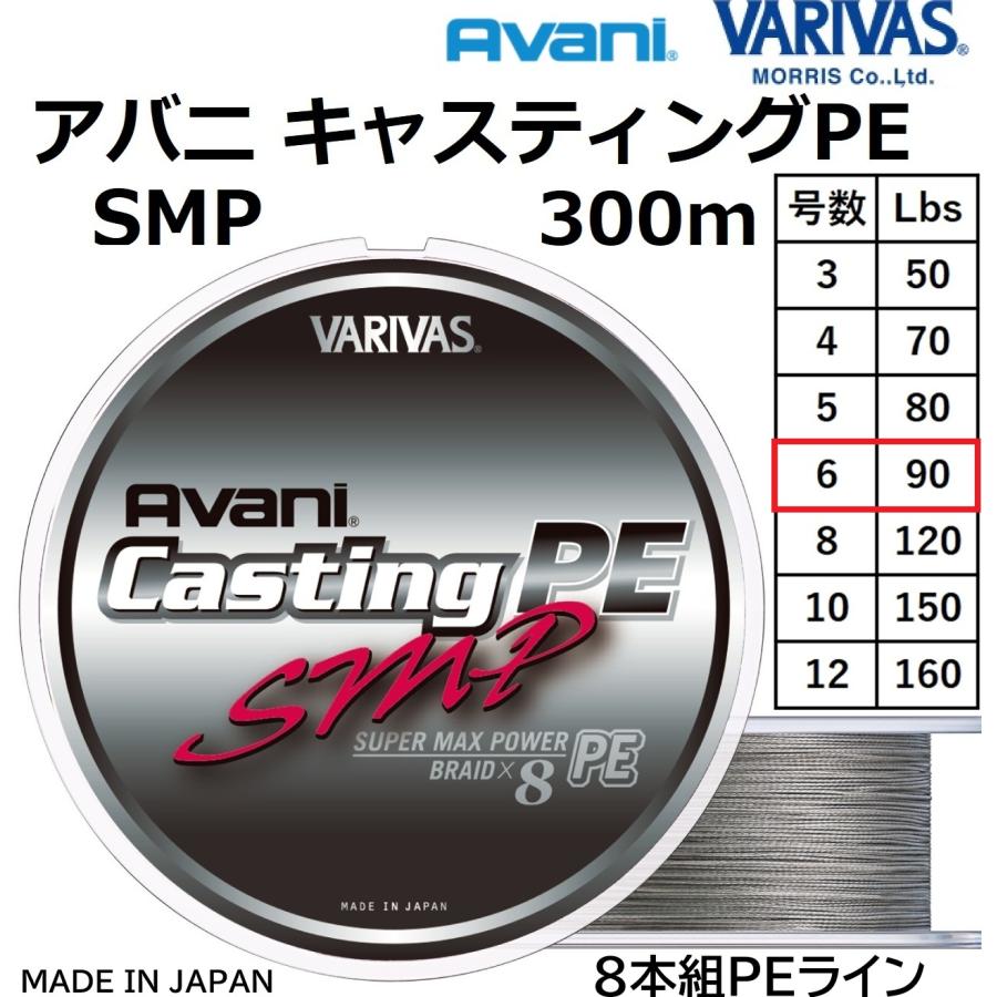 VARIVAS（バリバス） アバニ キャスティングPE SMP 300m 6号 90Lbs