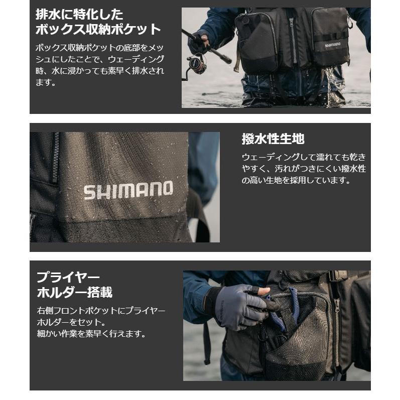 シマノ（SHIMANO） ゲームベスト VF-024U (カラー：ブラック /サイズ